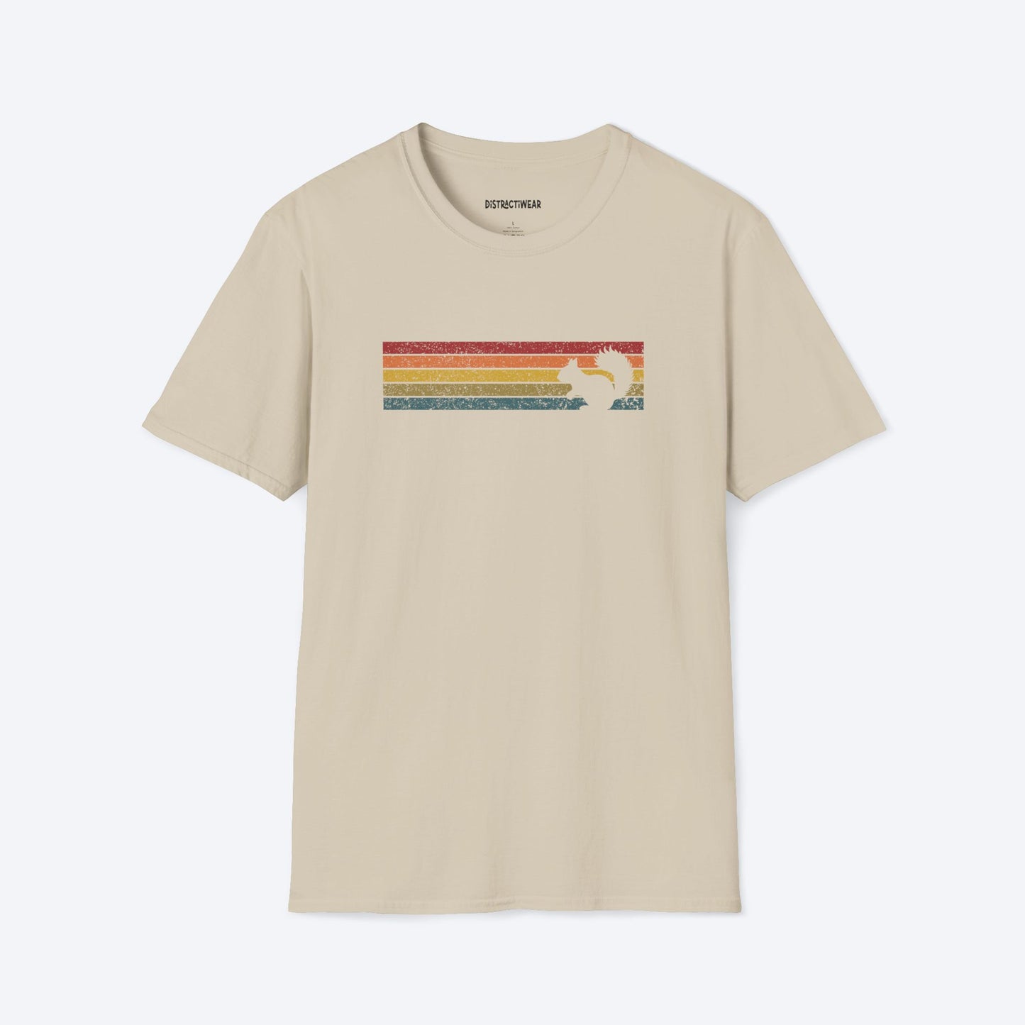 Retro Sunset Squirrel T-Shirt