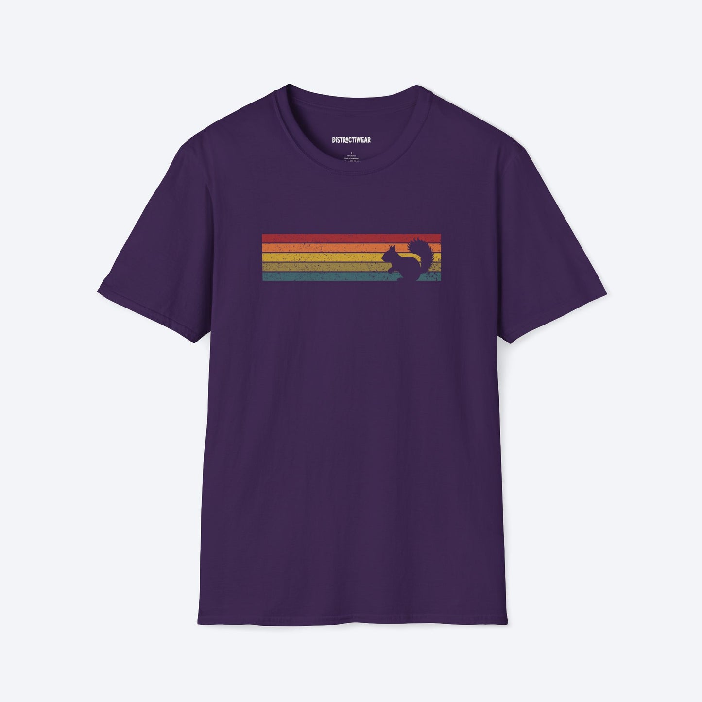 Retro Sunset Squirrel T-Shirt