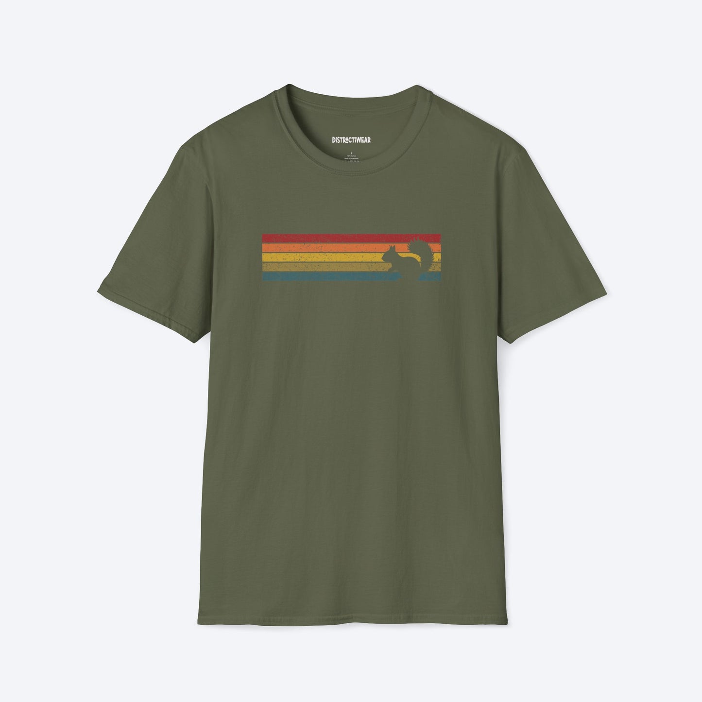 Retro Sunset Squirrel T-Shirt