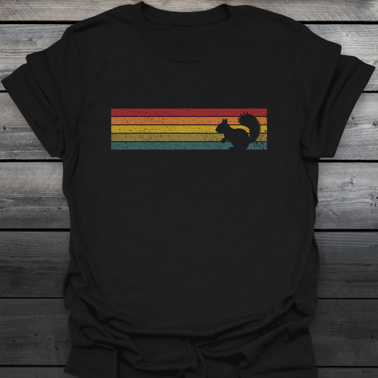 Retro Sunset Squirrel T-Shirt