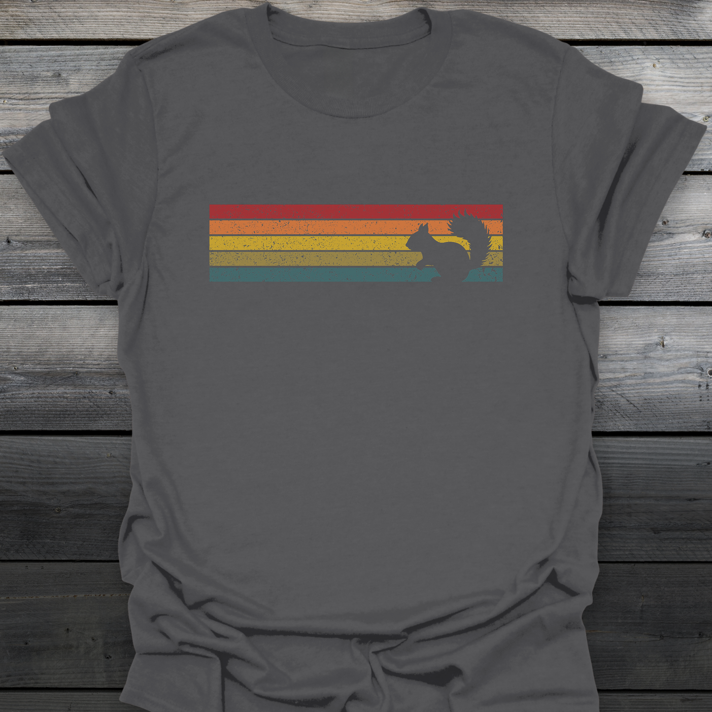 Retro Sunset Squirrel T-Shirt