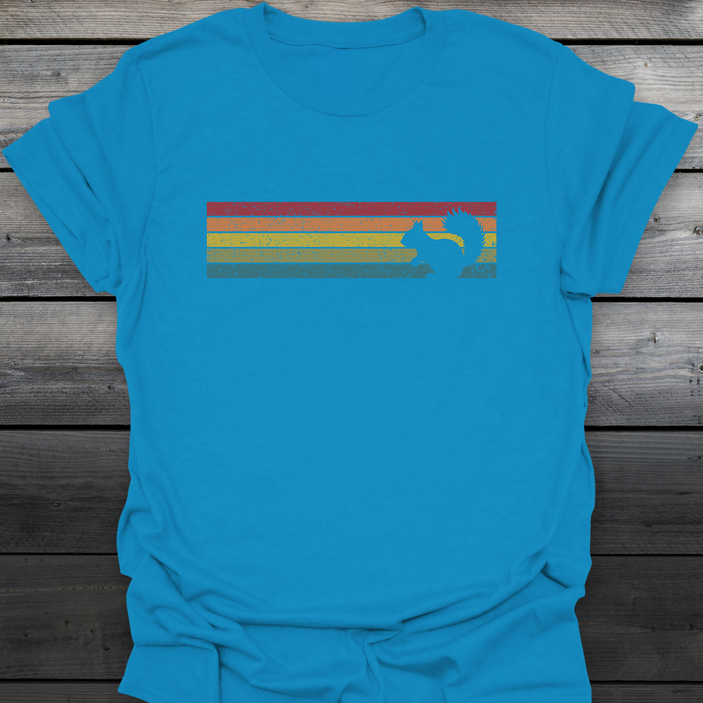 Retro Sunset Squirrel T-Shirt