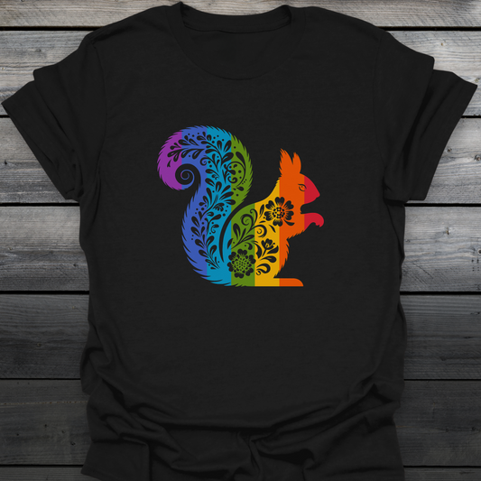 Floral Squirrel T-Shirt
