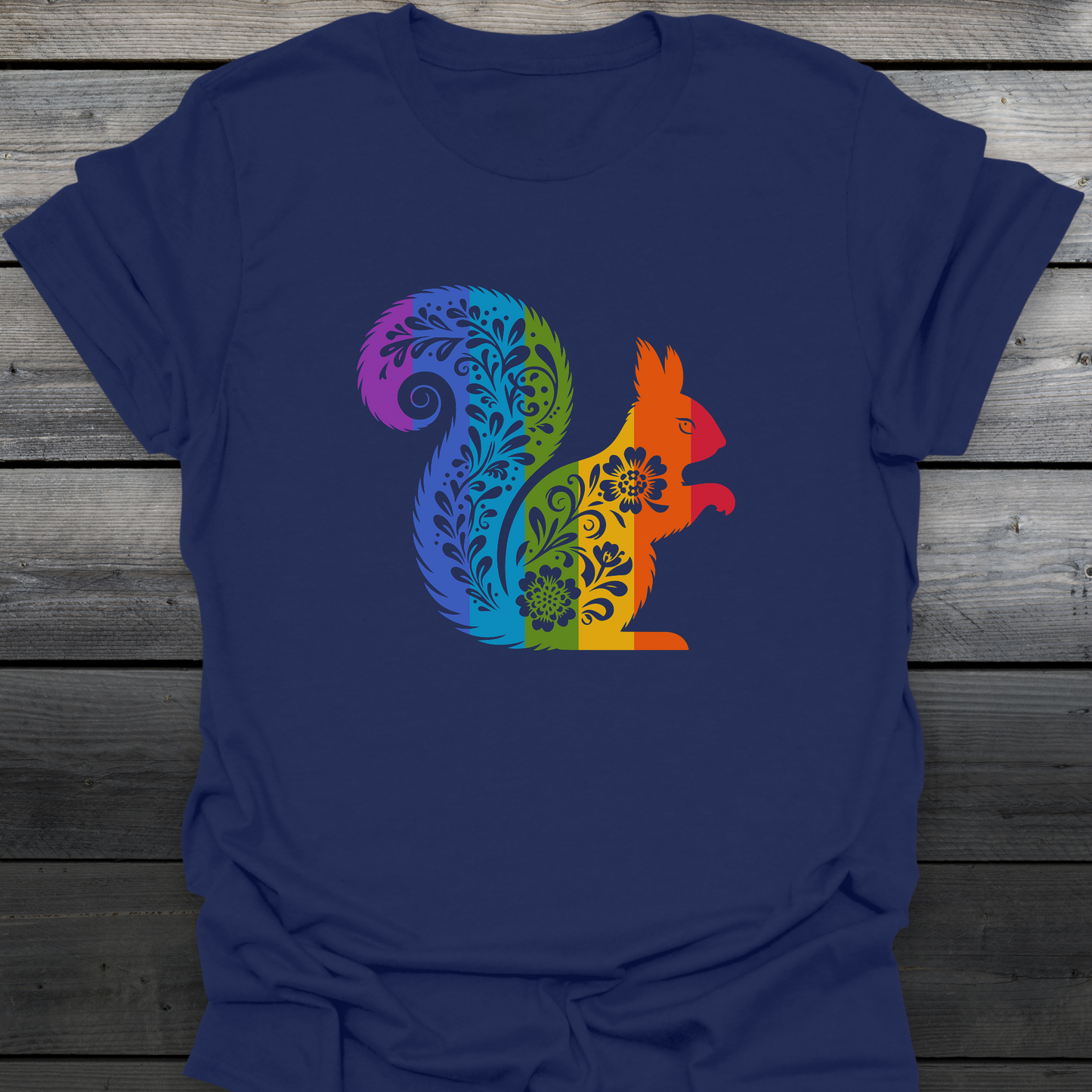 Floral Squirrel T-Shirt