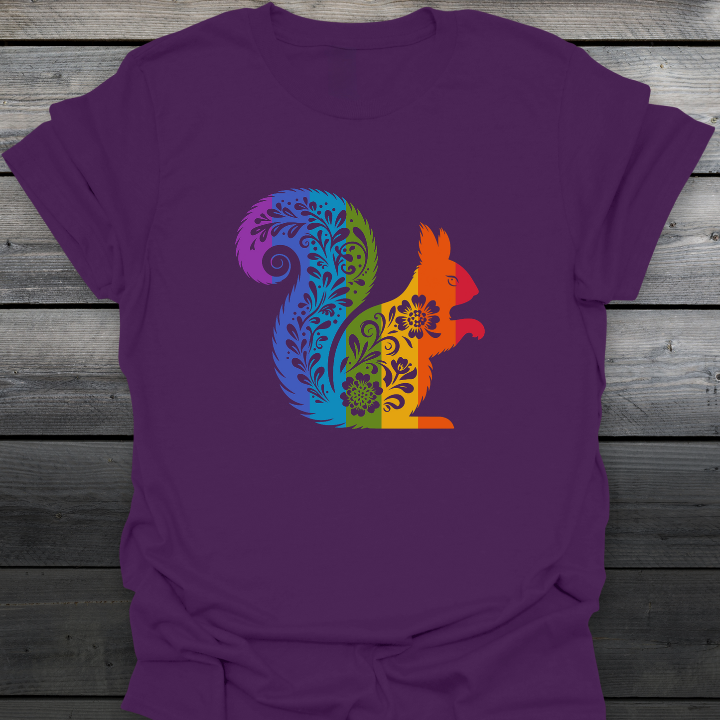 Floral Squirrel T-Shirt