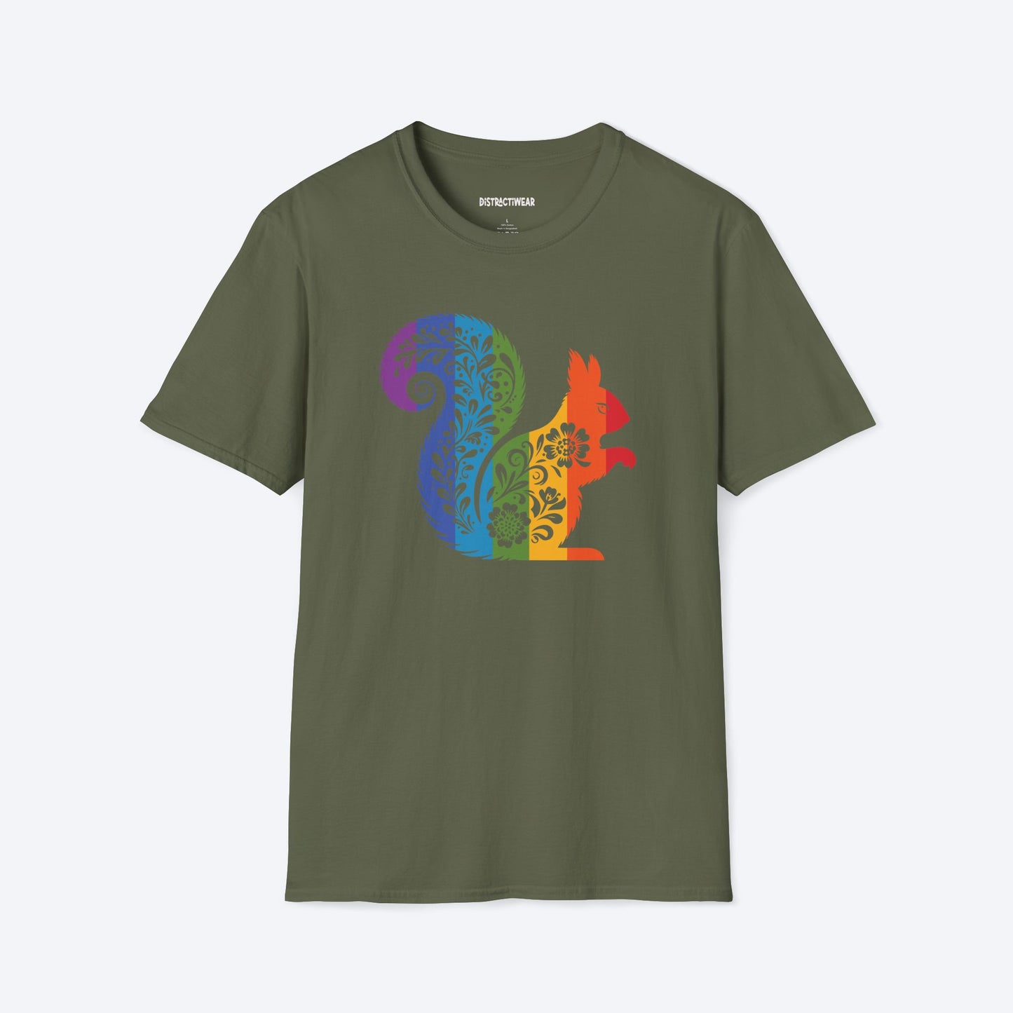 Floral Squirrel T-Shirt