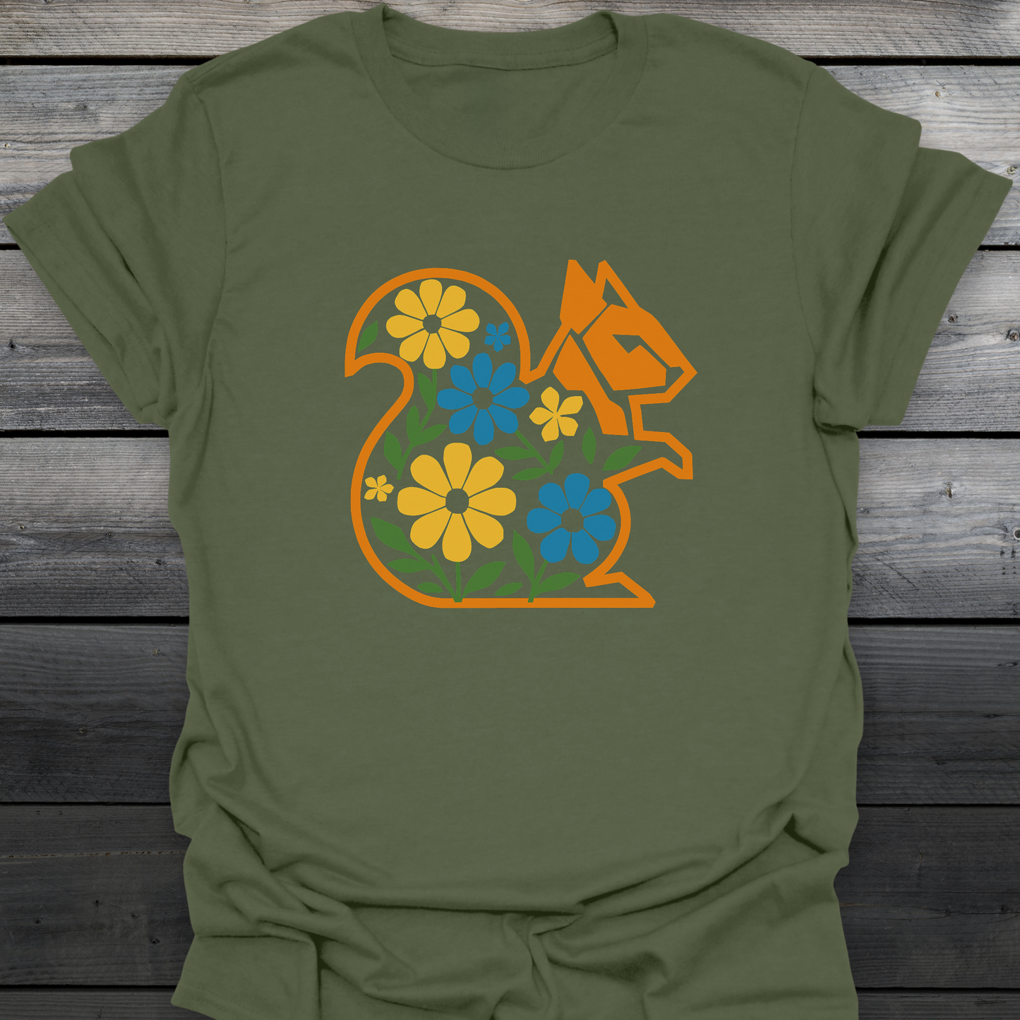 Geometric Squirrel T-Shirt