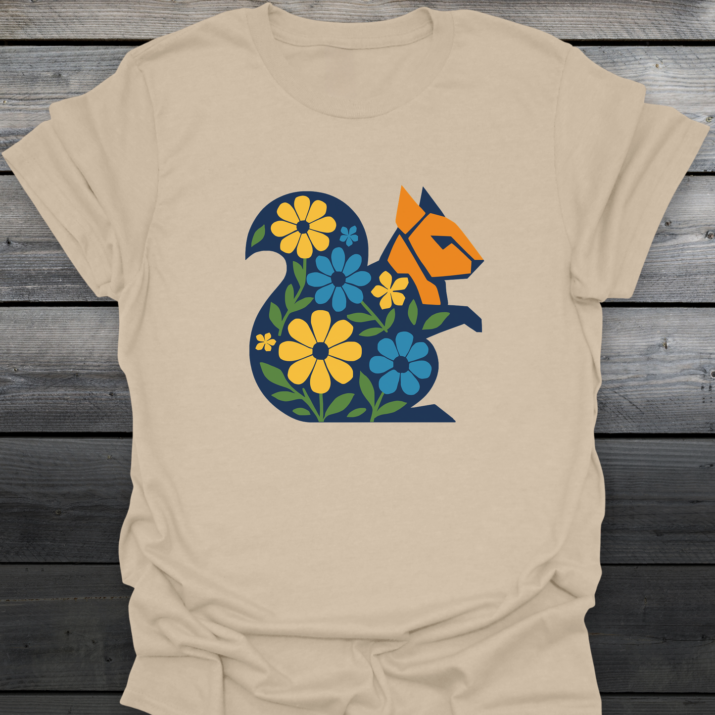 Geometric Squirrel T-Shirt